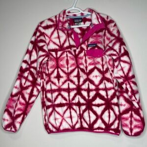Hot Pink Patterned Patagonia Pullover